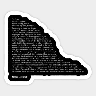 James Dashner Quotes Sticker